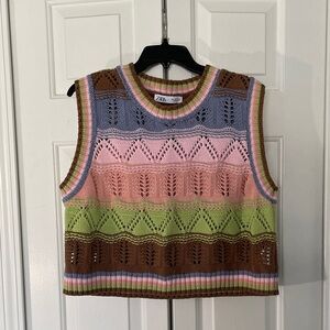 Zara Knit Sleeveless Sweater